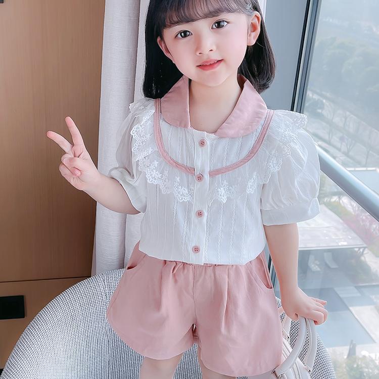 Bộ Trang Phục Hai Mảnh Gồm Áo Và Quần Ngắn Thời Trang Mùa Hè Dành Cho Bé Gái 2022