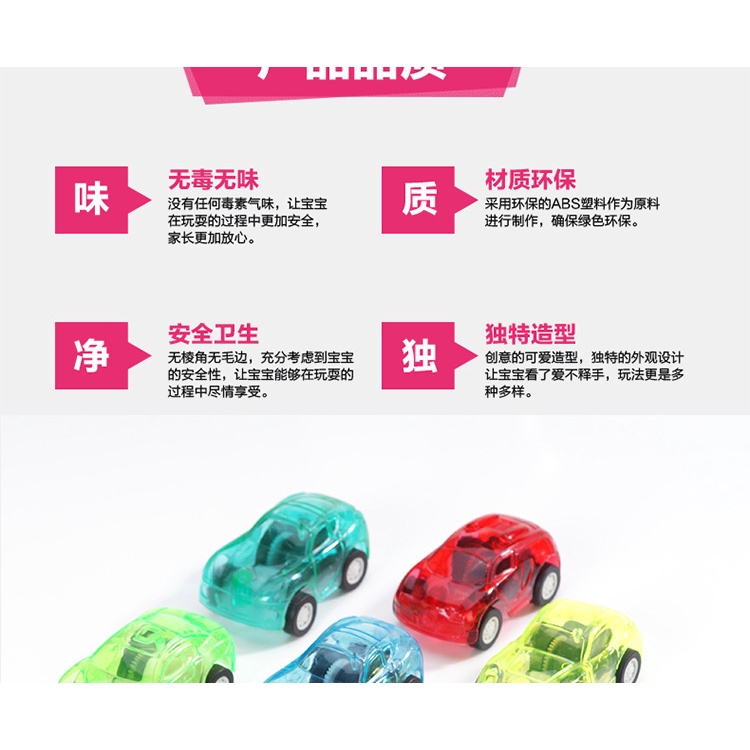 Mô Hình Xe Hơi mini Bằng Nhựa Trong Suốt Dùng Làm Quà Tặng Cho Bé