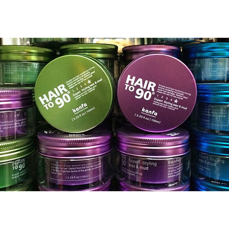 Sáp Vuốt Tóc Hair To 90 KanFa - Sáp mềm tự nhiên 100g - Gửi random 3 màu