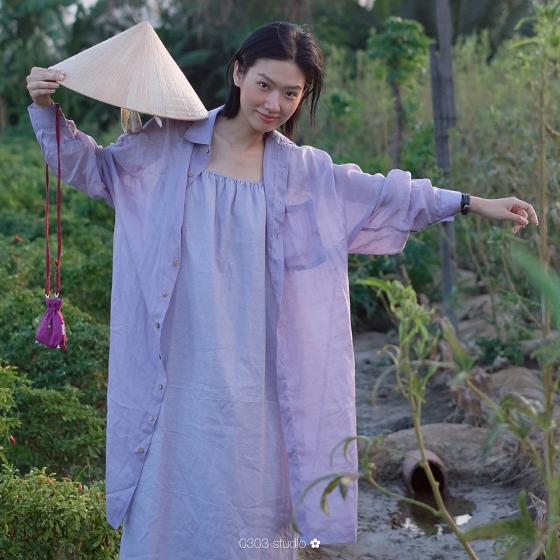 Áo khoác sơmi oversize - Thong Dong - 0303 studio ✿