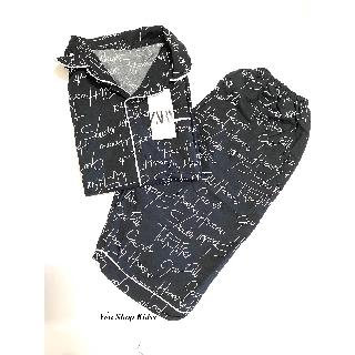 Bộ pijama lửng cho nữ chất kate thái