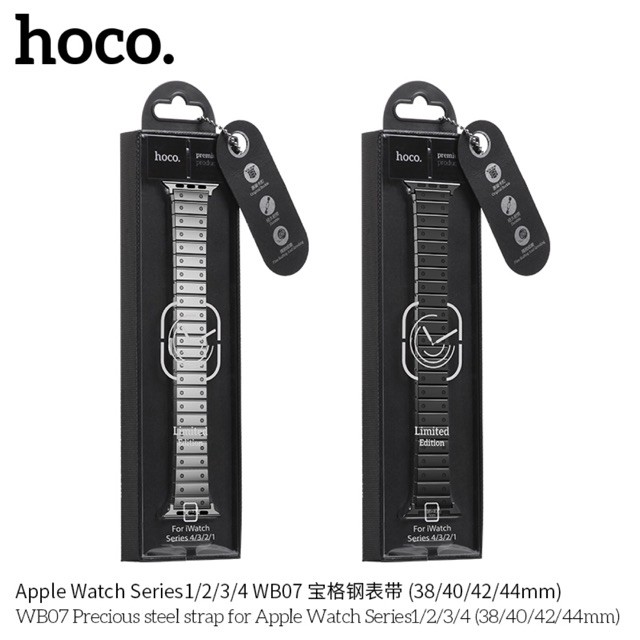 Dây thép Apple watch đủ size chính hãng Hoco WB07