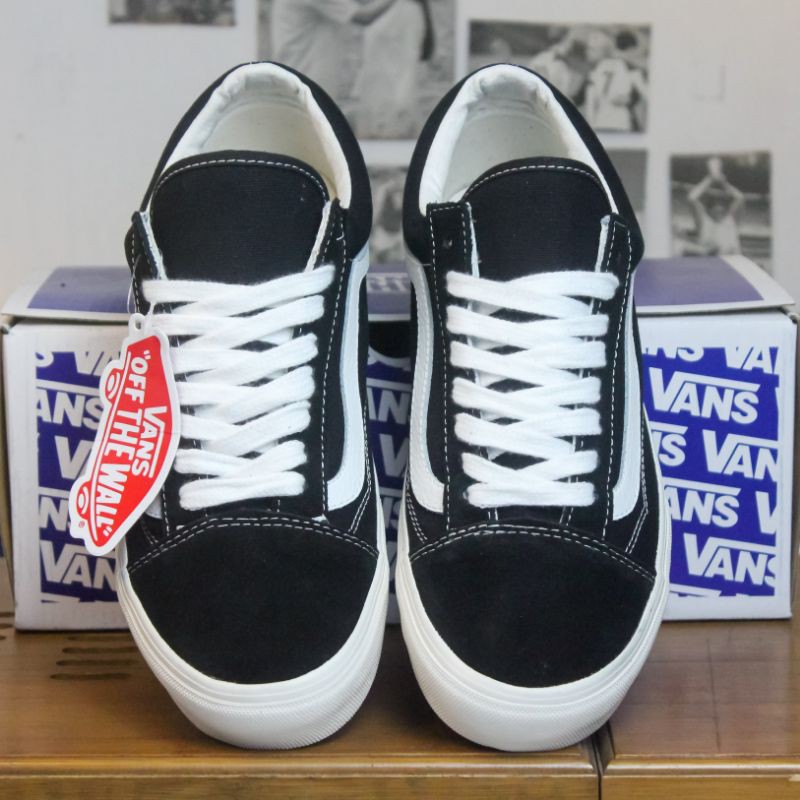 Giày sneaker 𝐕𝐚𝐧𝐬 𝐒𝐭𝐲𝐥𝐞 𝐕𝐚𝐮𝐥𝐭 11, vans old skool 11 đen thấp full box xanh + bill - Tina official