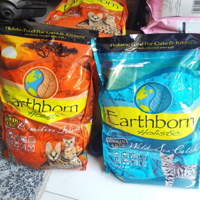 Thức ăn mèo hạt khô Earthborn 6kg 2 vị Propac