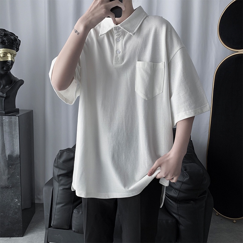 Áo thun polo tay ngắn dáng rộng thời trang cho nam giới 1 tuổi | BigBuy360 - bigbuy360.vn