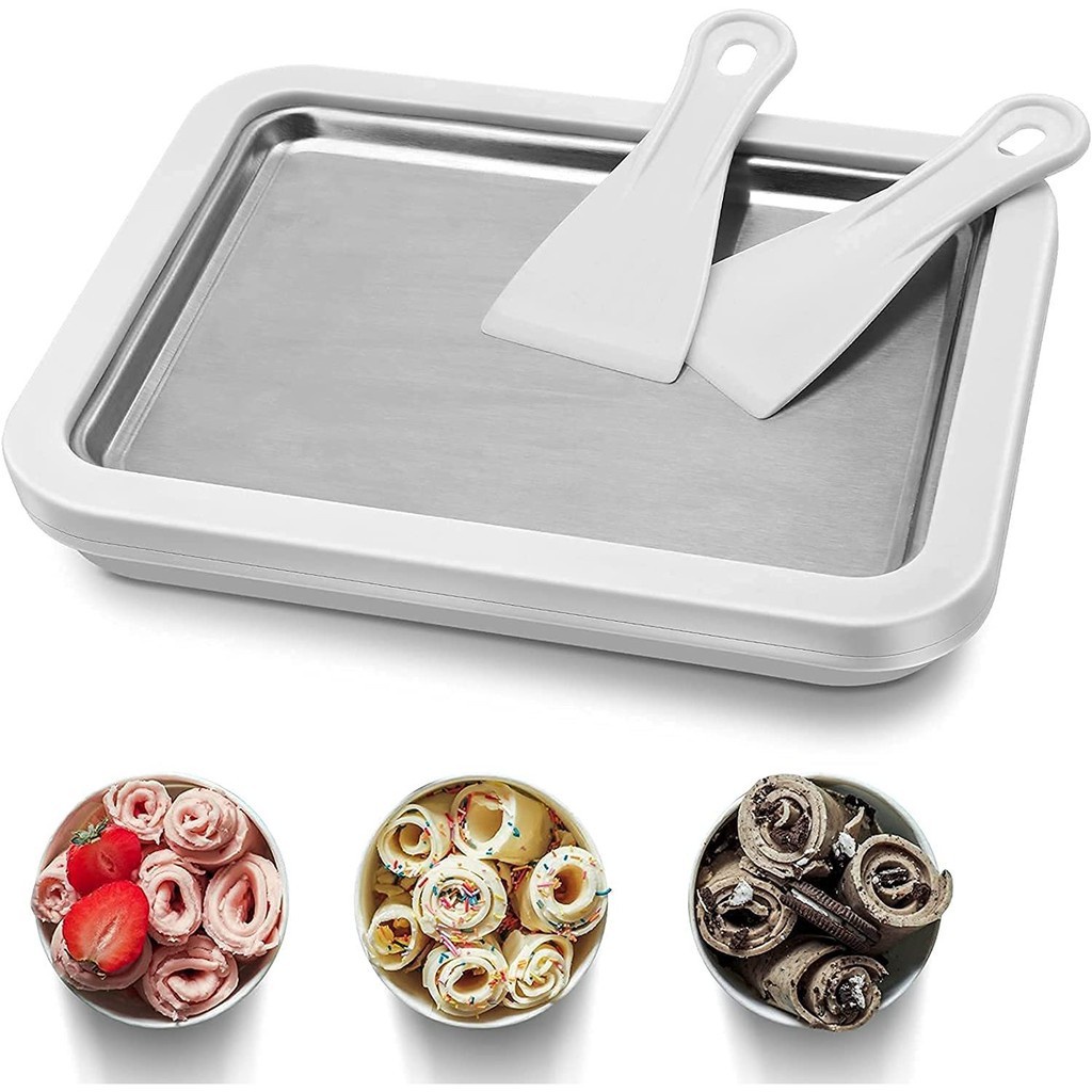 Máy Làm Kem Cuộn Mini Mocato M605 Làm Kem Cuộn Thái Lan Tại Nhà Không Dùng Điện An Toàn Dễ Sử Dụng