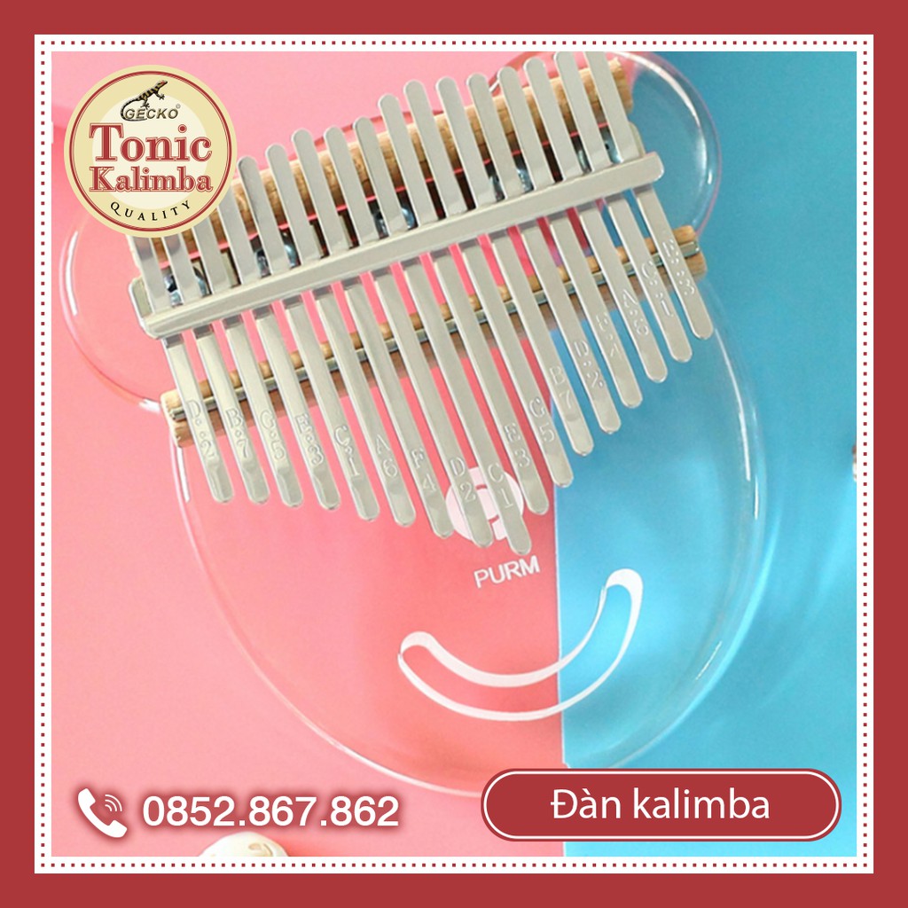 [BST Kalimba trong suốt ] Đàn kalimba trong suốt kalimba 17 phím trong suốt mẫu mới giá sốc tặng phụ kiện đầy đủ