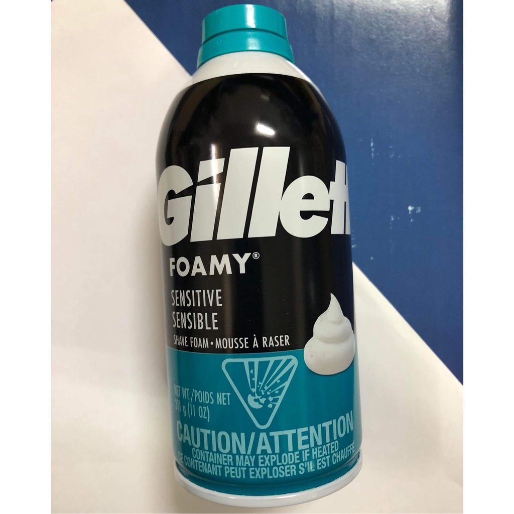 Bọt Cạo Râu Dành Cho Da Nhạy Cảm Gillette Foamy Sensitive Skin Shave Foam 311g