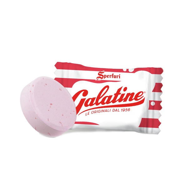 Kẹo sữa hương dâu Galatine nhập khẩu Ý 100g, 100% sữa từ Châu Âu, giàu Canxi