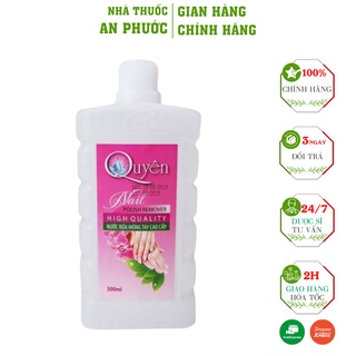 Nước Rữa Móng Tay Quyên ⚡ CAM KẾT CHÍNH HÃNG ⚡Tẩy sạch vết bẩn màu sơn trên móng tay ,làm cho móng lung chắc khoẻ