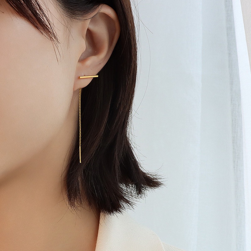 Bông Tai Dây Cá Tính Titan Ko Han Rỉ TT 3952