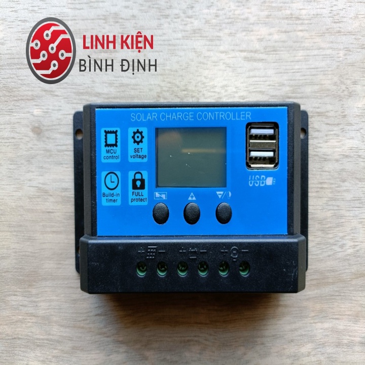 Điều khiển sạc năng lượng mặt trời 30A 12V/24V