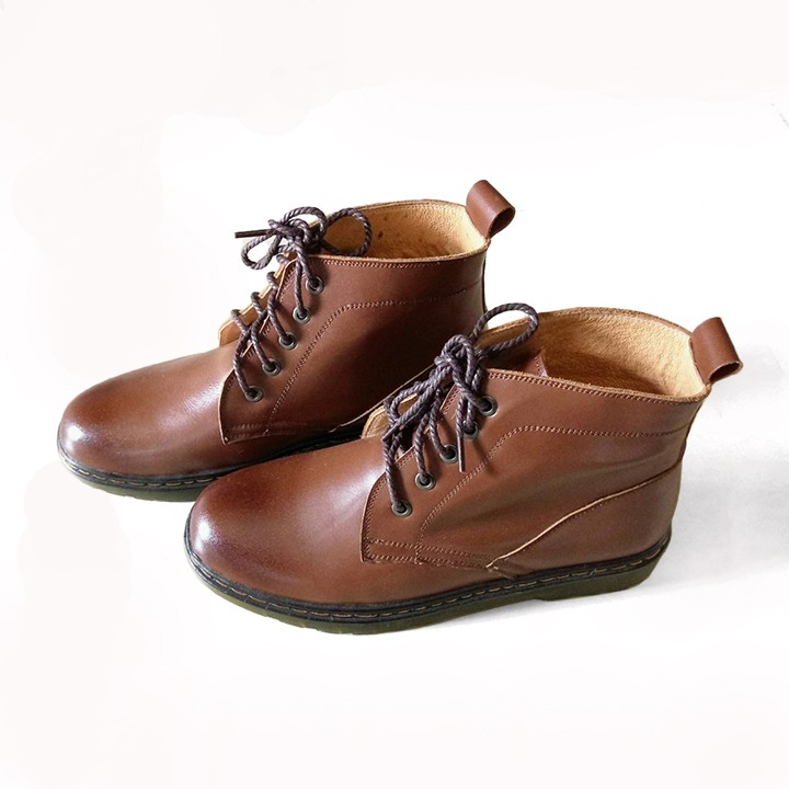 Giày cao cổ nam da bò nâu | BigBuy360 - bigbuy360.vn