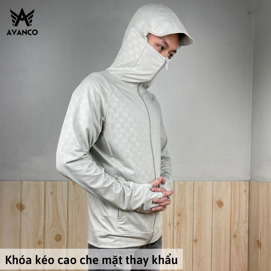 Áo khoác chống nắng unisex họa tiết 3D thời trang che mặt thay khẩu trang AVANCO - AV24 | BigBuy360 - bigbuy360.vn