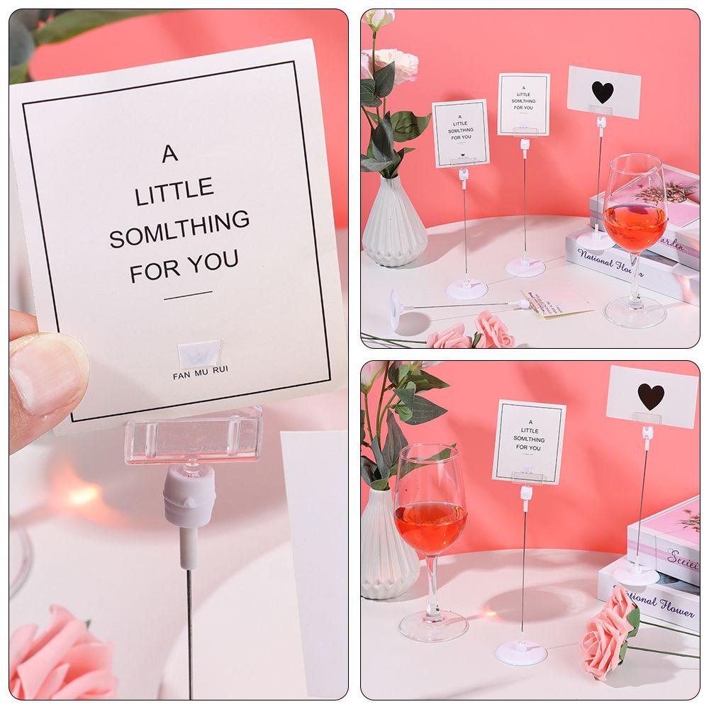 Set 1 / 5 / 10 Kẹp Giấy Hình Số Đứng Để Bàn Trang Trí Tiệc Cưới Lãng Mạn