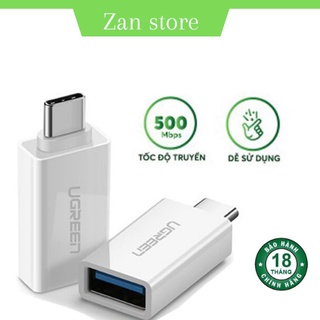 Đầu chuyển usb 3.1 type c to usb 3.0 type a female ugreen 30155 -us173