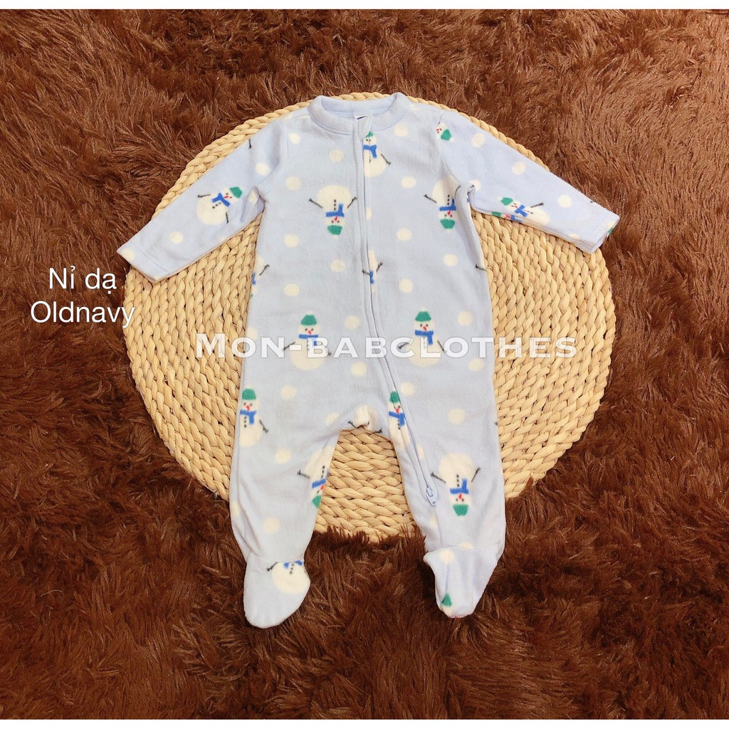 Sleep suit nỉ dạ -người tuyết  [oldnavy]