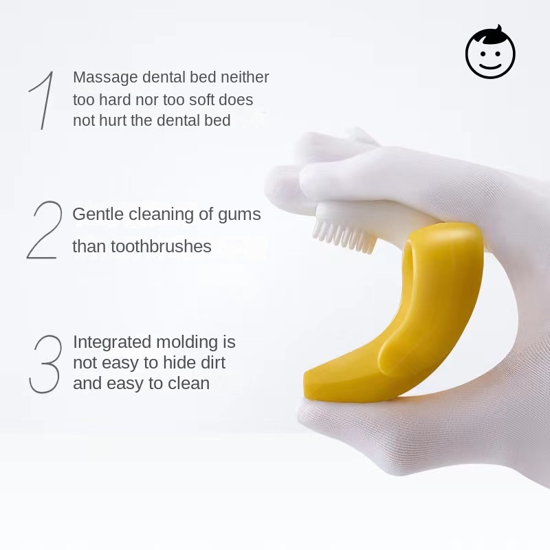 Đồ Chơi Gặm Nướu Hình Quả Chuối Bằng Silicone Dành Cho Trẻ Nhỏ