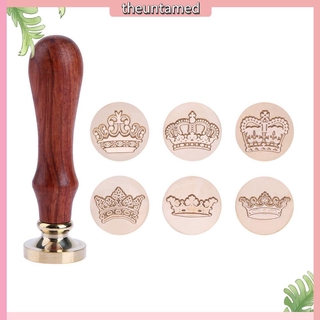 Con dấu in hình vương miện phong cách retro
