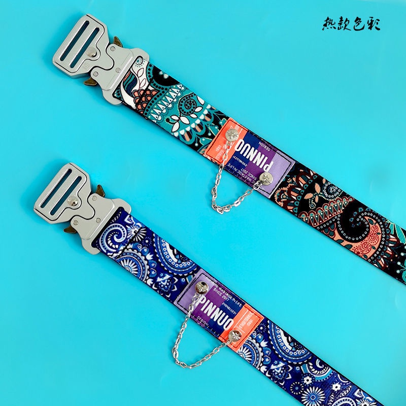 Thắt Lưng Vải Canvas Phong Cách hip hop Trẻ Trung Cho Nam Nữ