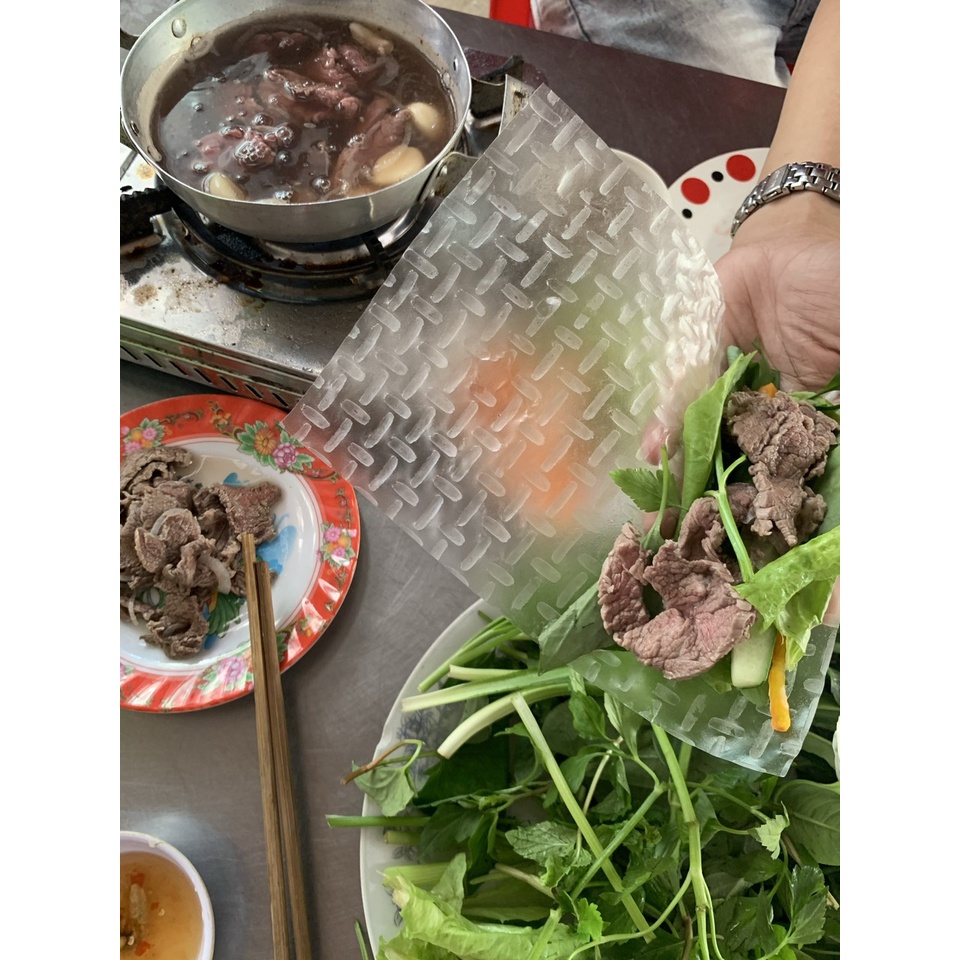 1kg Bánh tráng vuông Tân Nhiên cuốn rau sống siêu ngon