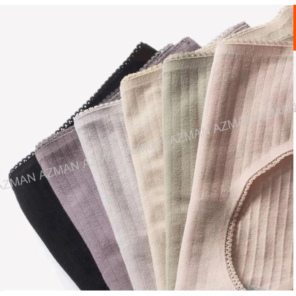 Quần Lót Nữ Cotton Tăm, Quần Lót Kháng Khuẩn Trơn Nhiều Màu Dễ Thương Cottony QL03