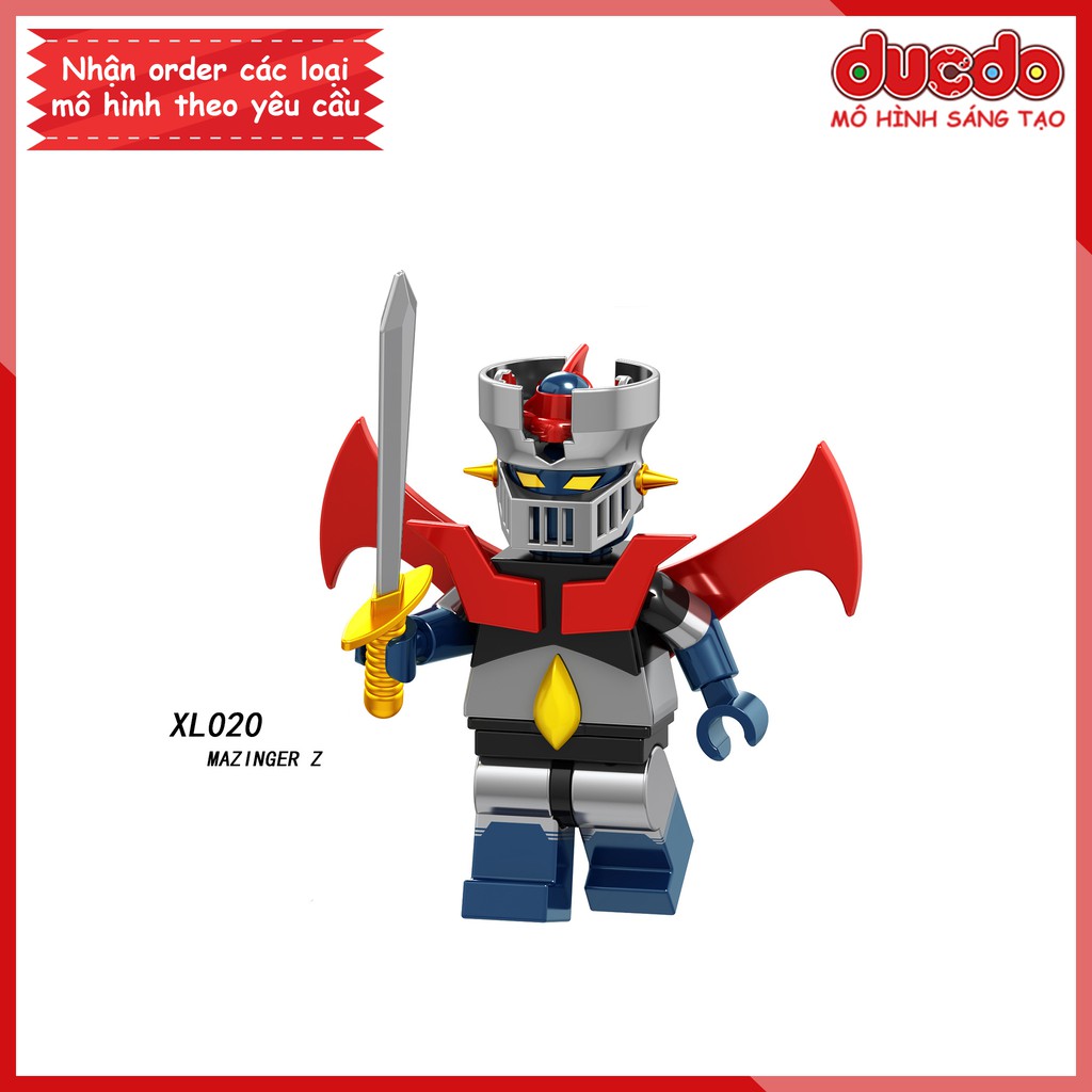 Minifigures Mazinger Z - Robot đầu tiên của manga - Đồ chơi Lắp ghép Xếp hình Mini LeLe XL020