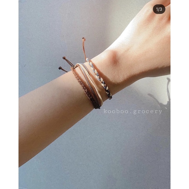 VÒNG CHỐNG NƯỚC HANDMADE TONE NÂU