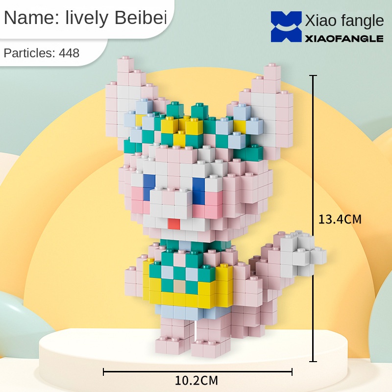 Đồ Chơi Lắp Ráp Lego Hình Ngôi Sao Thỏ dai Lu Dễ Thương Giáo Dục Cho Bé