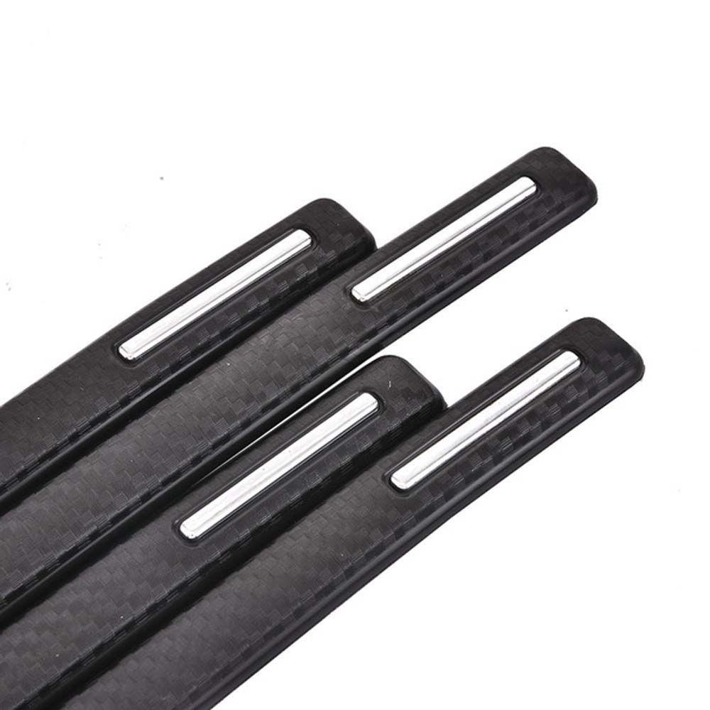 NICKOLAS Set 4 Tấm Chắn Bảo Vệ Góc Xe Ô Tô Bằng PVC Họa Tiết Sợi Carbon