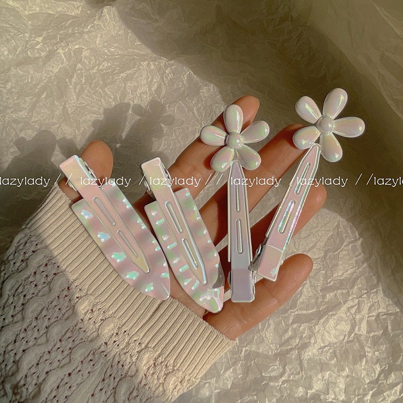 Fairy Qi Kẹp Tóc Mái Bên Không Đường May Bằng Hợp Kim Cao Cấp Cảm Ứng Tiên Cá Ji Màu Sắc Thần Tiên