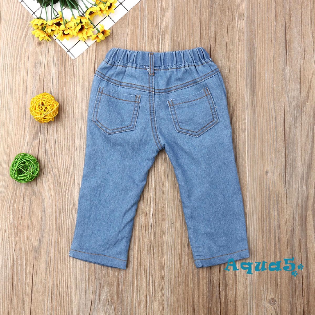 Quần jeans rách cho bé gái