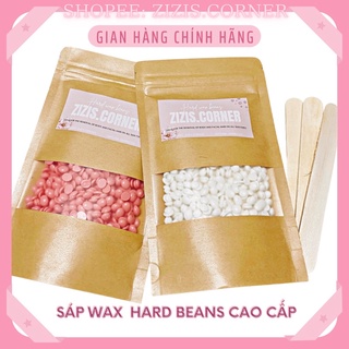 [Tặng free que]Sáp wax lông Hard wax beans it nóng , Sáp wax dừa hạt đậu dòng cao cấp, wax sạch lông từ gốc