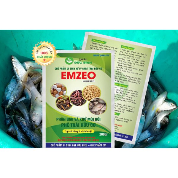 CHẾ PHẨM EM Ủ PHÂN CÁ - EMZEO DẠNG BỘT