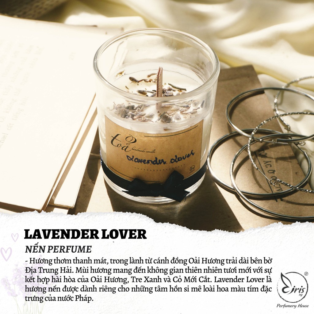 Nến nước hoa Lavender Lover | Tỏa Handmade Candle