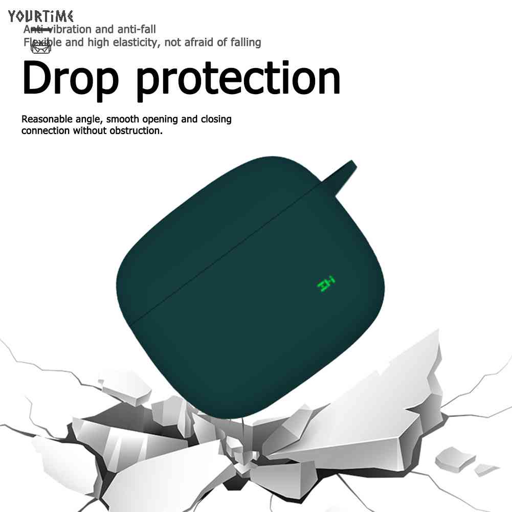Vỏ Bọc Silicone Dành Cho Hộp Sạc Tai Nghe ZMI PurPods Pro Kèm Móc Khóa Tiện Dụng