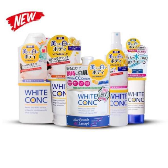 BỘ SẢN PHẨM DƯỠNG TRẮNG DA WHITE CONC NHẬT BẢN Tẩy Da Chết WHITE CONIC SỮA TẮM WHITE CONIC KEM DƯỠNG WHITECONIC