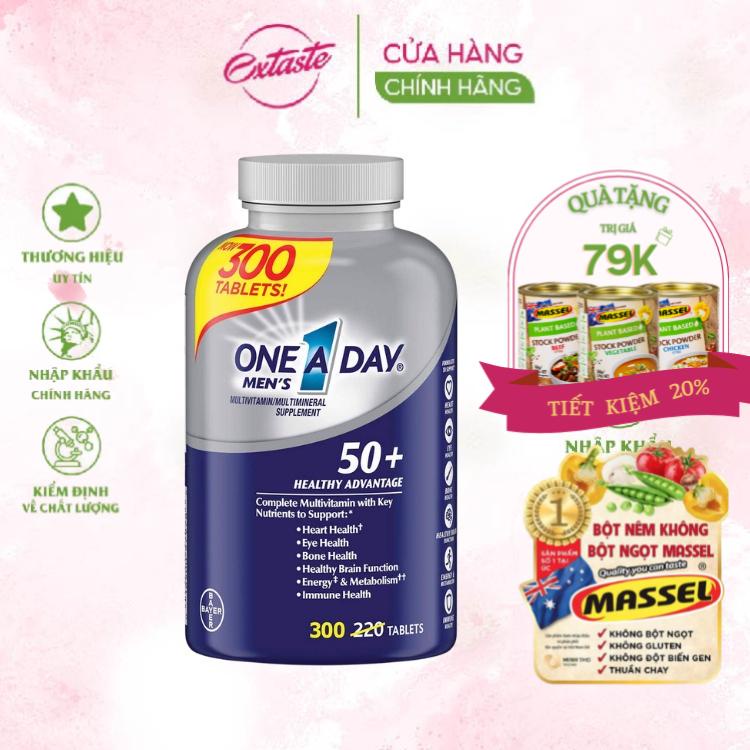 Viên Uống Vitamin Tổng Hợp Cho Nam Giới One A Day Men's 50+ Healthy Advantage Multivitamin 300 viên