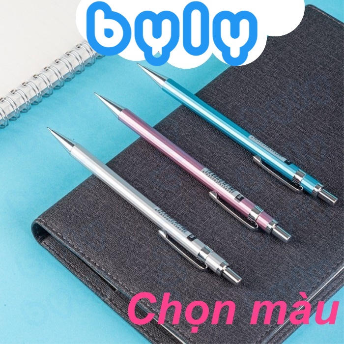 Bút chì kim bấm ngòi 0.5mm vỏ kim loại Deli U999 - ByLy Store