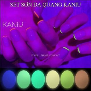 Sơn dạ quang kaniu set 6 chai