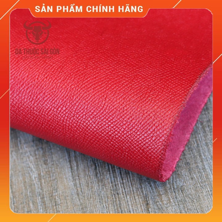 10 Pia Da Epsom Cao Cấp Màu Đỏ - Bán Da Bò Nhập Khẩu