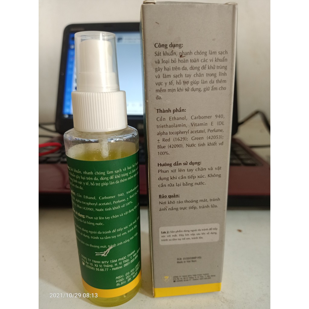 Nước sát khuẩn Corona 100ml 99,99% làm sạch giữ ẩm cho da | BigBuy360 - bigbuy360.vn