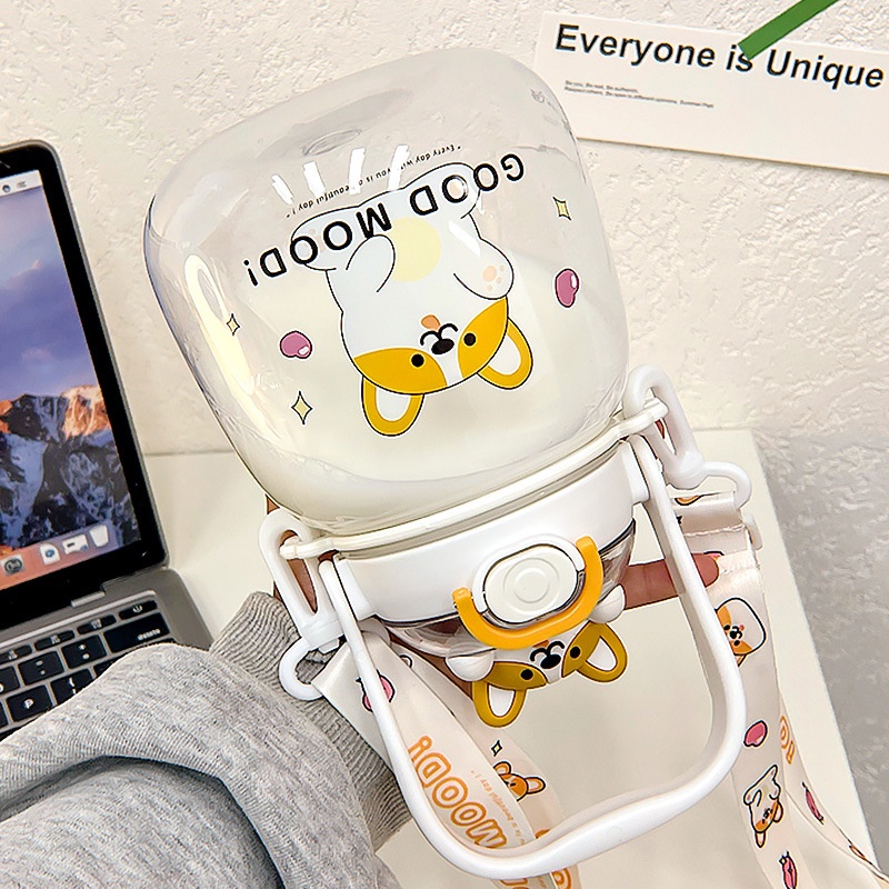 PVN44977 Bình nước dung tích lớn hình dễ thương, bình nước hình gấu thỏ heo Giá Rẻ