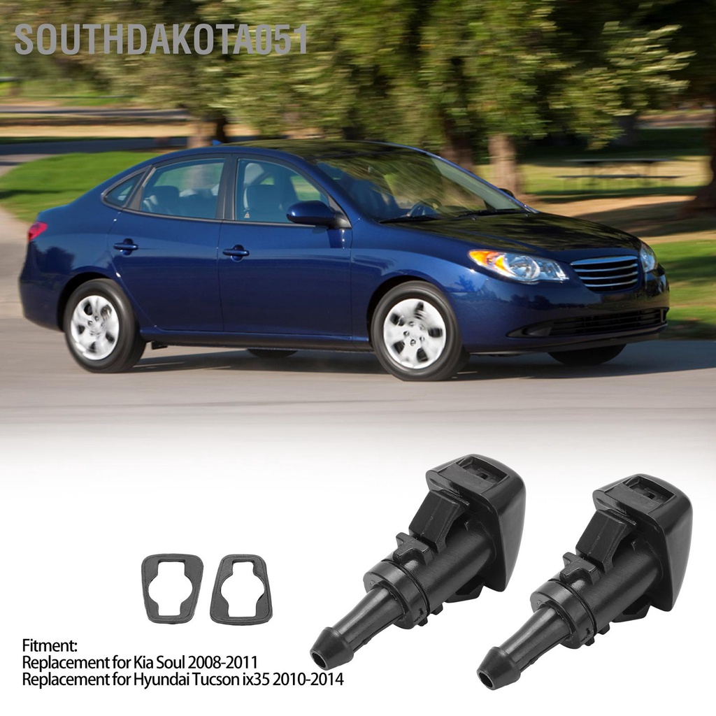 Southdakota051 Vòi xịt rửa kính chắn gió 98630‑2K100 Thay thế cho Kia Soul 2008‑2011