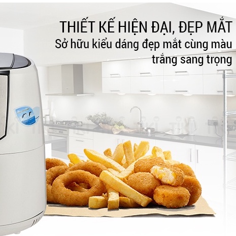 Nồi chiên không dầu cơ Perfect 1400W dung tích 5L giảm chất béo trong đồ ăn bảo vệ sức khỏe - HAPOS