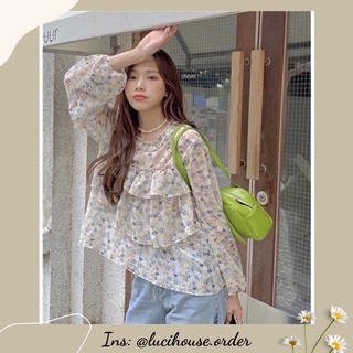 [HÀNG CÓ SẴN] Áo hoa nhí vintage nữ