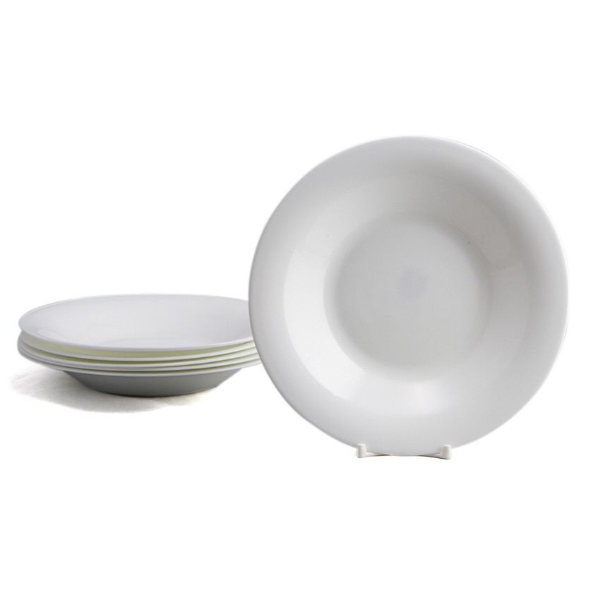 Bộ 6 đĩa 24cm thủy tinh ngọc Vitriares 900LFSP95/6 (Trắng ngọc)