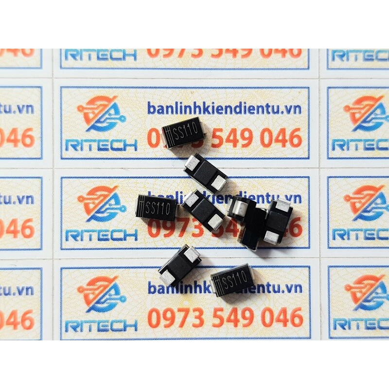 [Combo 20 con] SS110 SR1100 Diode 100V/1A DO-214AC