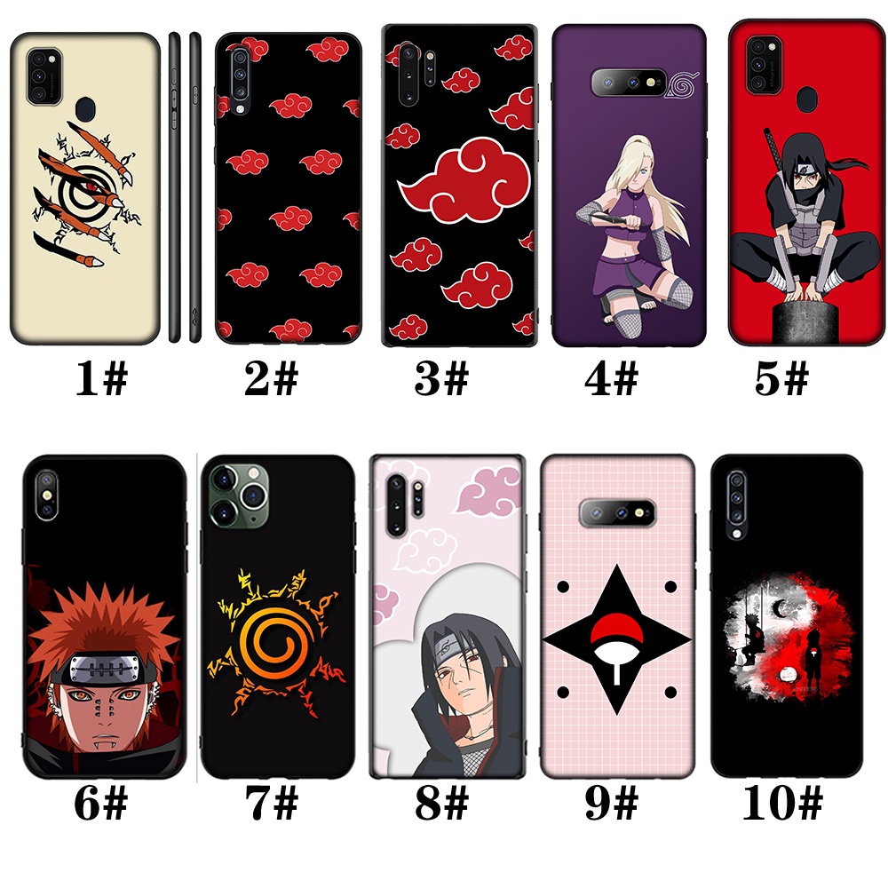 Ốp điện thoại nhựa silicon TPU mềm CPC26 hình Naruto Akatsuki Anime Sasuke cho iPhone 8 7 6S 6 Plus 5 5S SE 2016