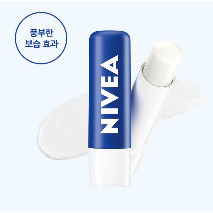 Son dưỡng môi Nivea Hàn Quốc hàng chuẩn không màu - nam nữ đều có thể sử dụng